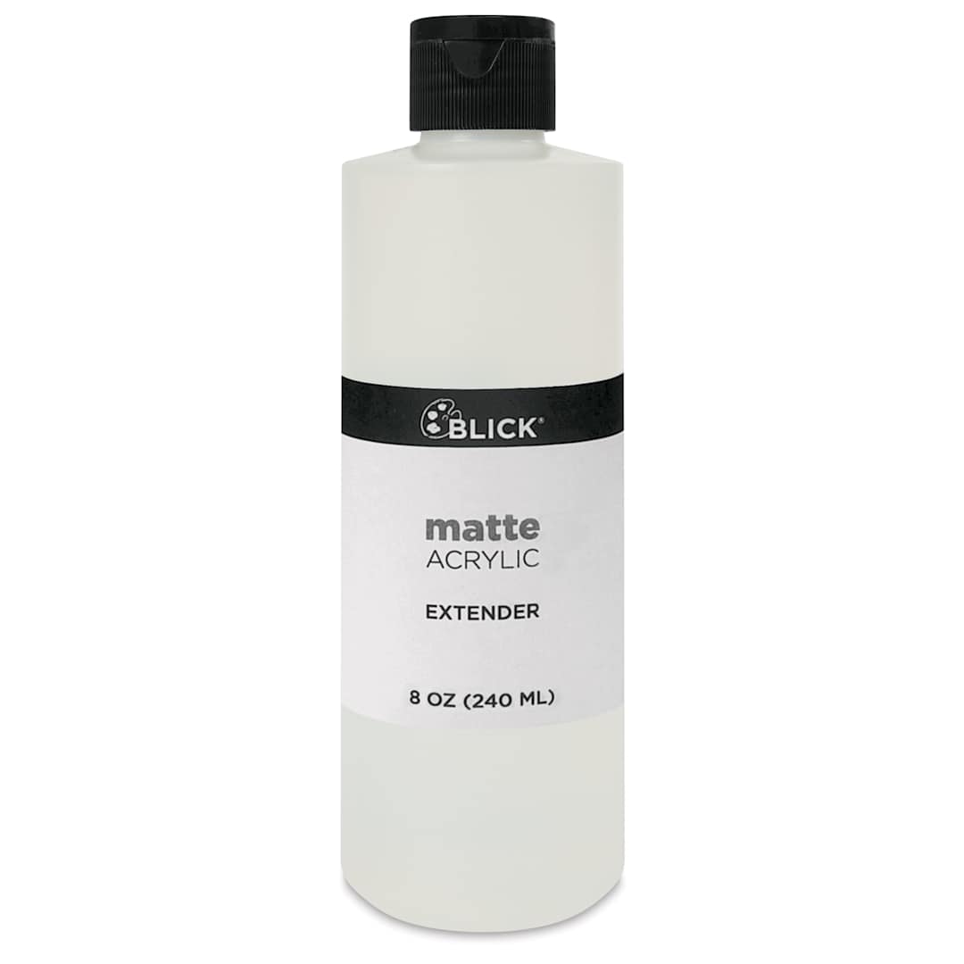 Open in modal - Blick Matte Acrylic -Extender, 8 oz bottle, front of bottle