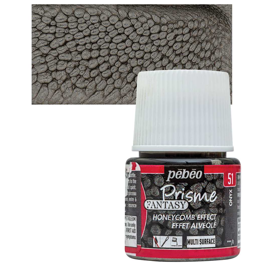 Open in modal - Pebeo Fantasy Prisme Paint - Oynx, 45 ml bottle and swatch