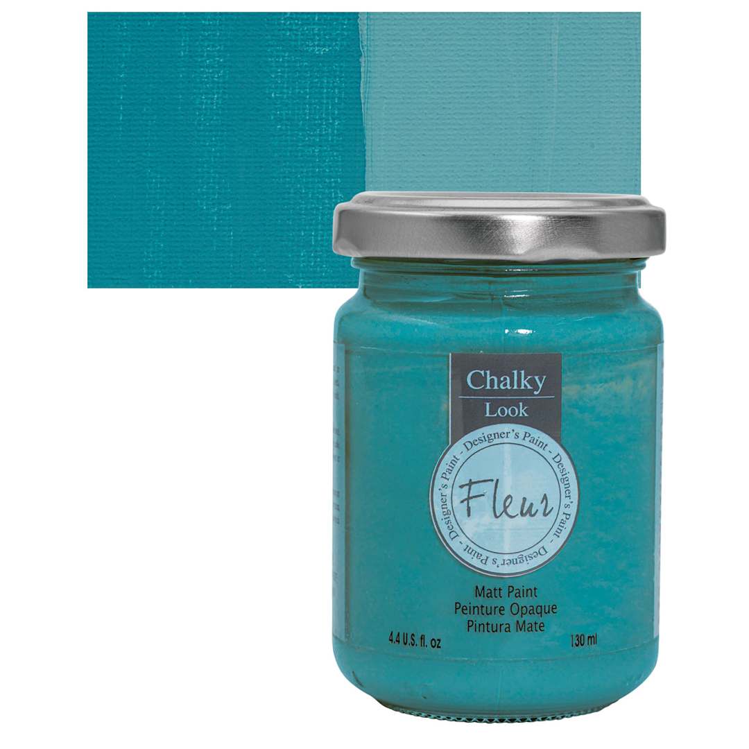 Open in modal - Fleur Chalky Look Paint - Istanbul Interior, 4.4 oz jar and swatch