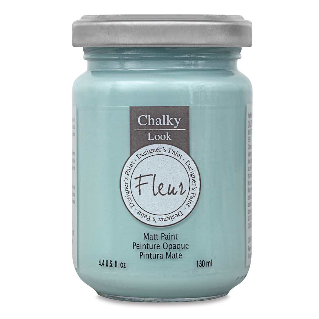 Open in modal - Fleur Chalky Look Paint - Cape Town Blue, 4.4 oz jar
