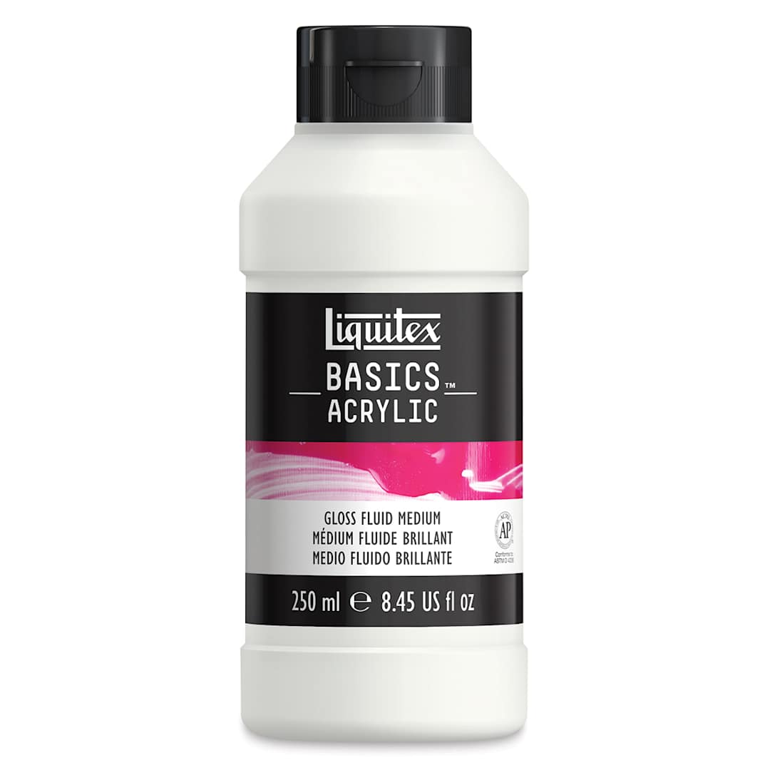 Open in modal - Liquitex Basics Acrylic Fluid Medium - 8.5 oz bottler of Gloss Medium