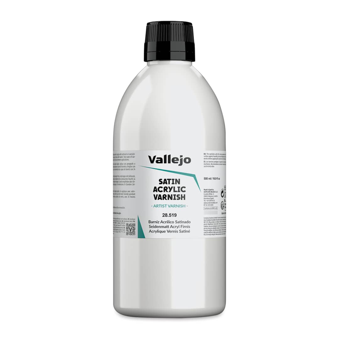 Open in modal - Vallejo Permanent Acrylic Varnish - Satin, 500 ml