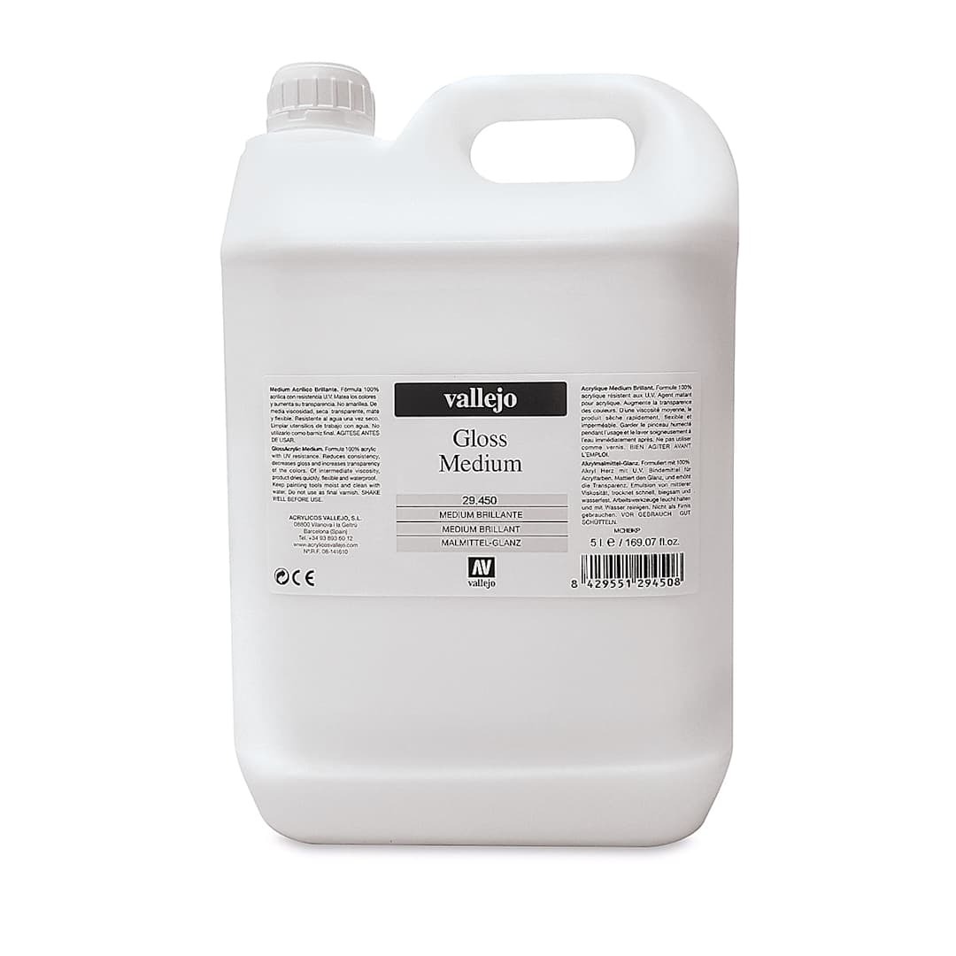 Open in modal - Vallejo Acrylic Medium - Gloss, 5 L
