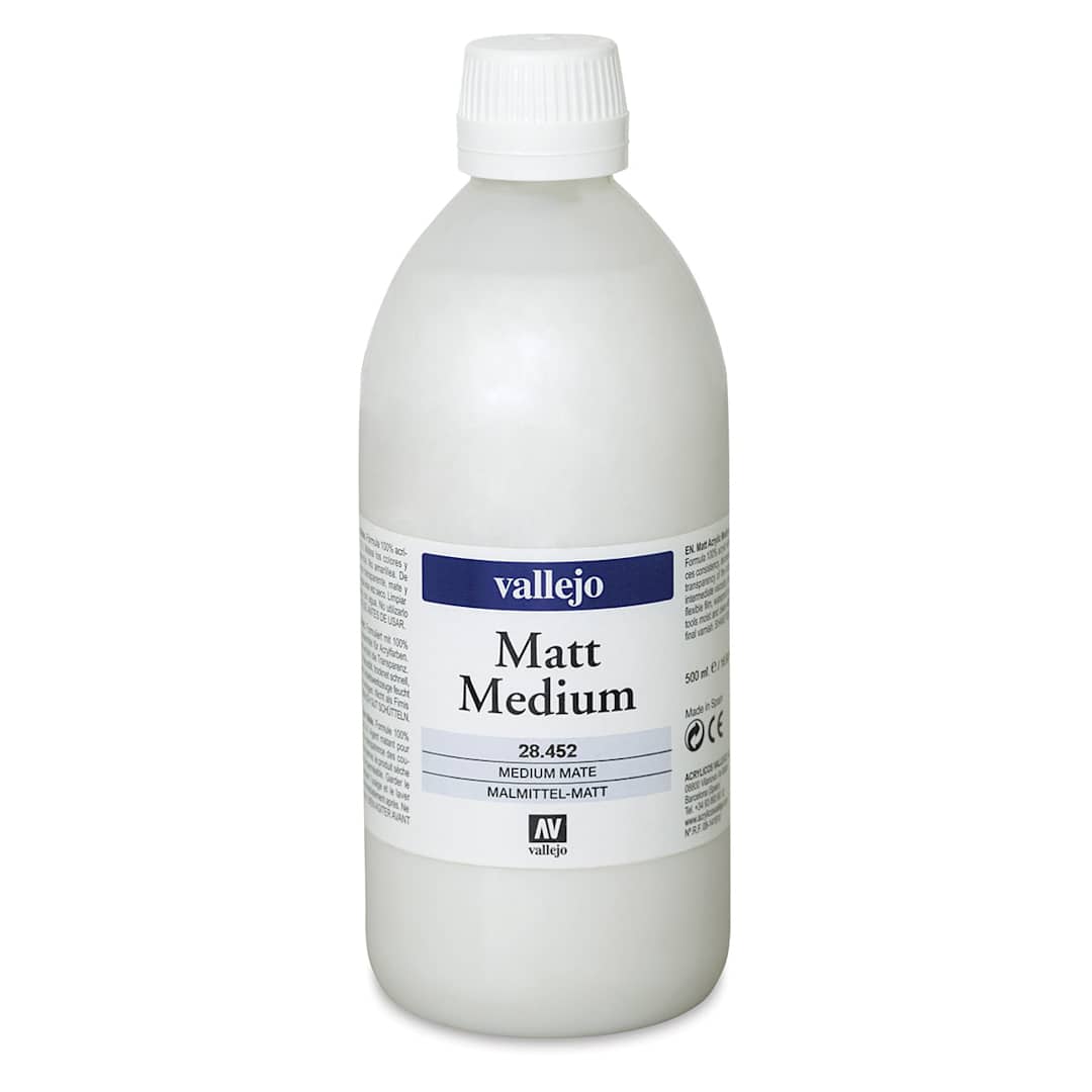 Open in modal - Vallejo Acrylic Medium - Matte, 500 ml