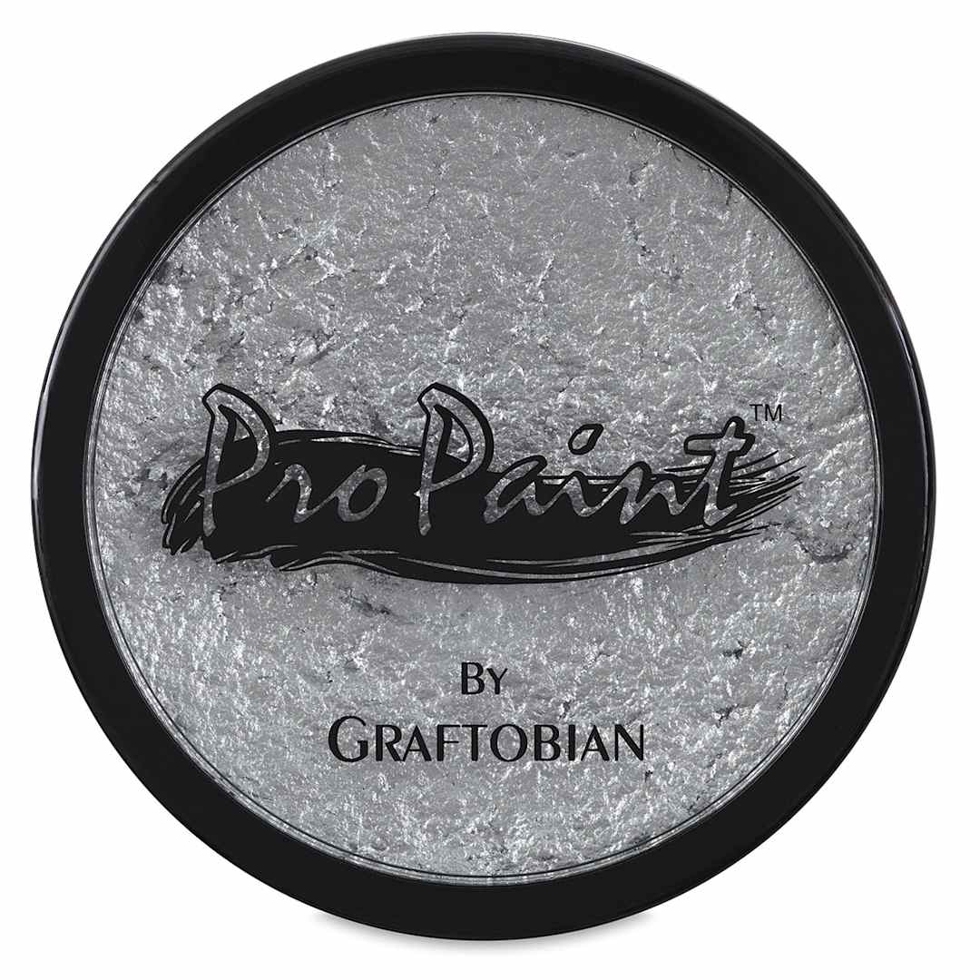 Open in modal - Graftobian Pro Paint Face and Body Paint - Silver Sterling, 30 ml