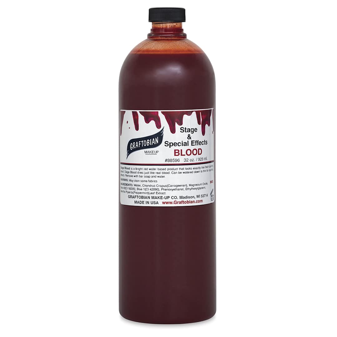 Open in modal - Graftobian Stage Blood - Front of 32 oz. bottle