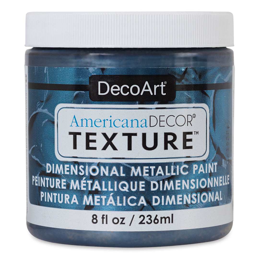 Open in modal - DecoArt American Decor Texture Paint - Pewter Metallic, 8 oz