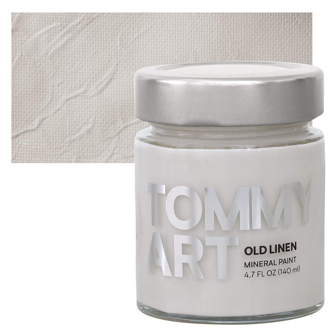 Open in modal - Tommy Art Mineral Paint - Old Linen, 140 ml jar and swatch