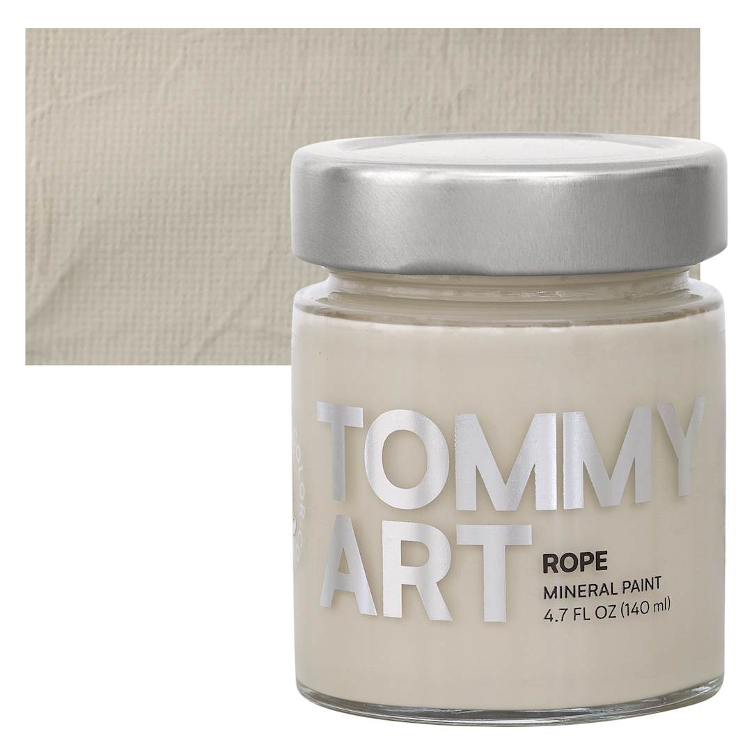 Open in modal - Tommy Art Mineral Paint - Rope, 140 ml jar and swatch