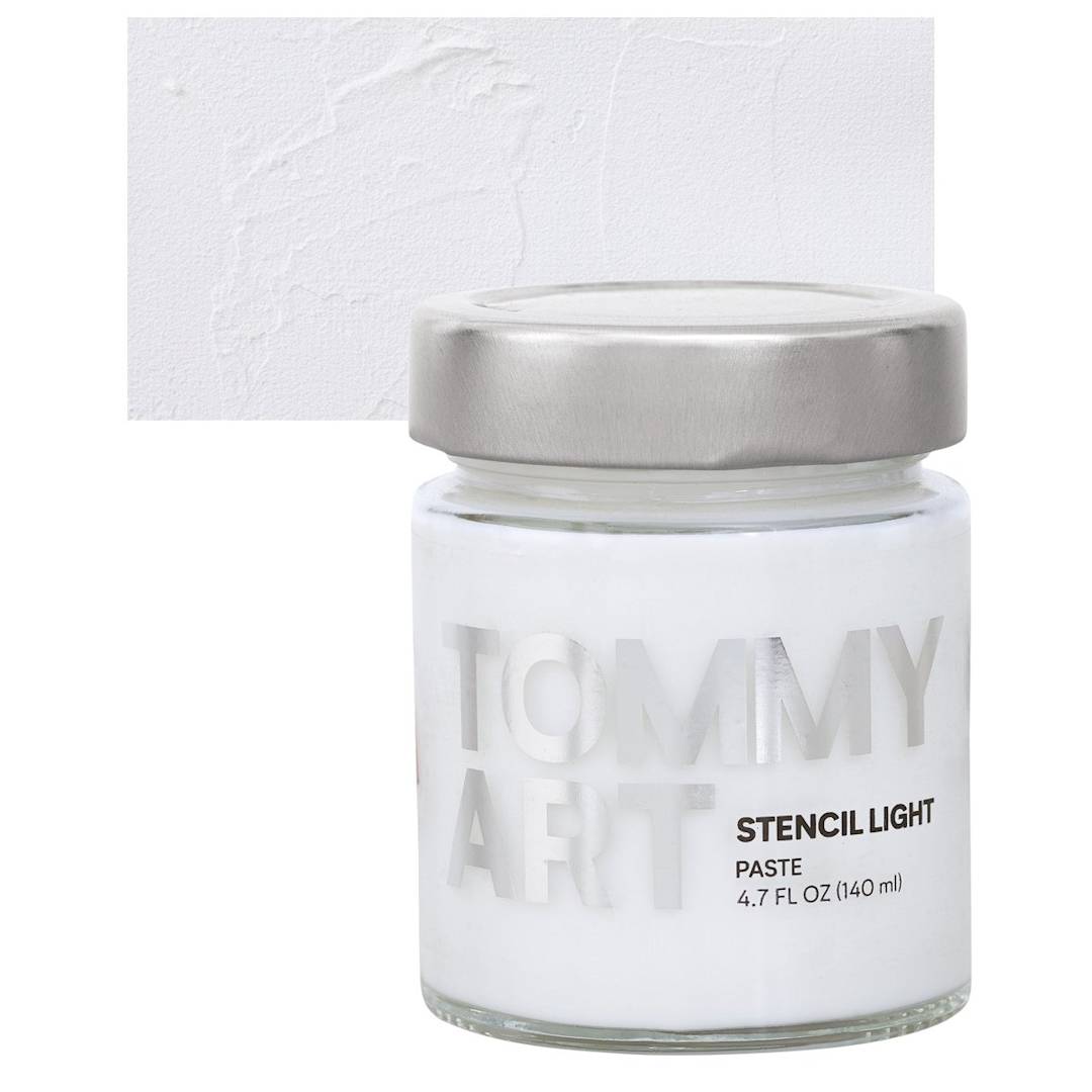 Open in modal - Tommy Art DIY System - Stencil Light Paste, 140 ml jar and swatch