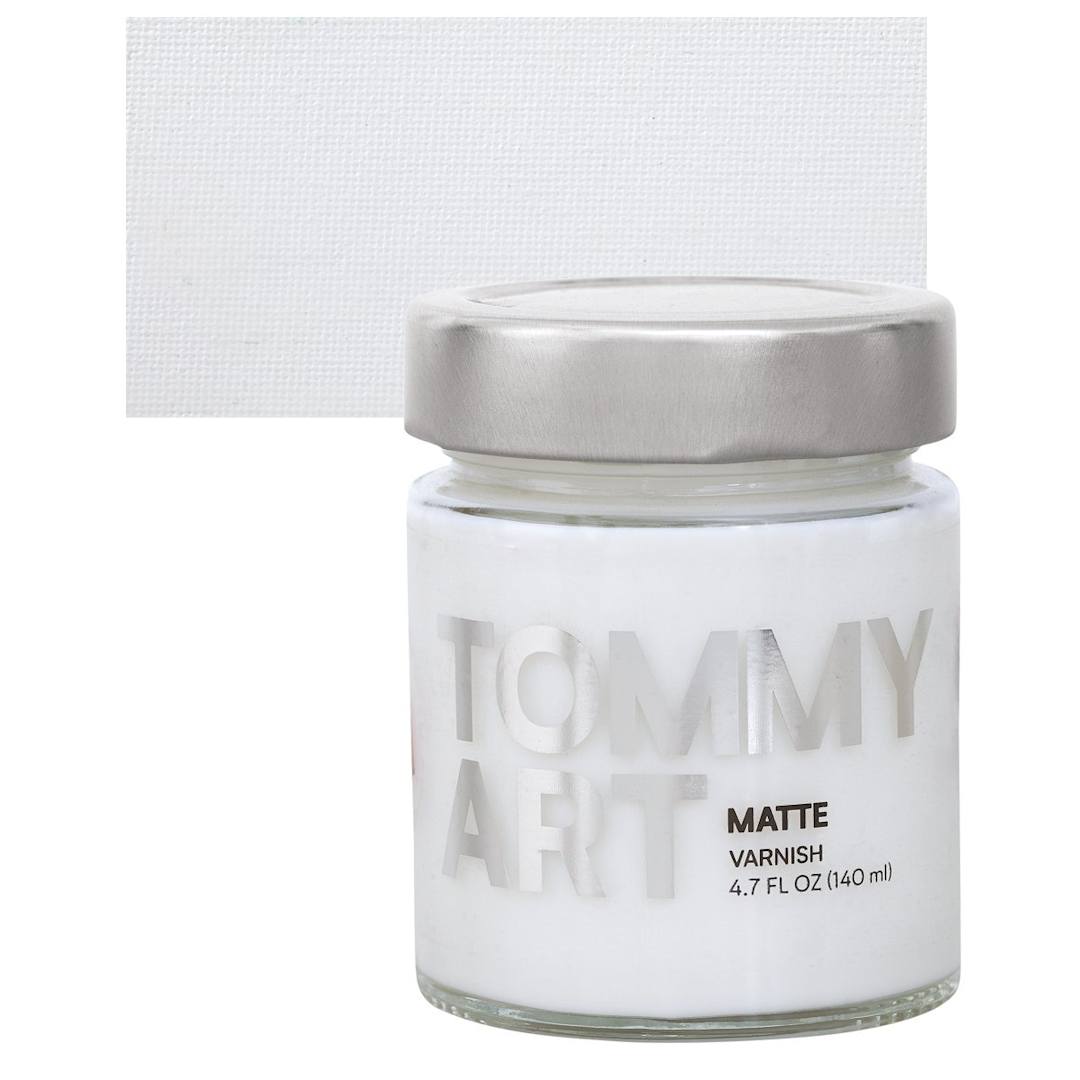 Open in modal - Tommy Art DIY System - Matte Varnish, 140 ml jar and swatch