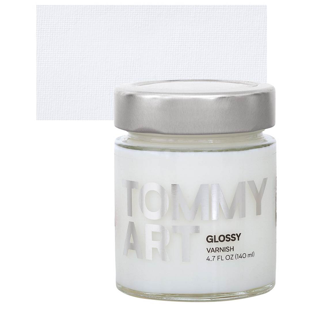 Open in modal - Tommy Art DIY System - Glossy Varnish, 140 ml jar and swatch