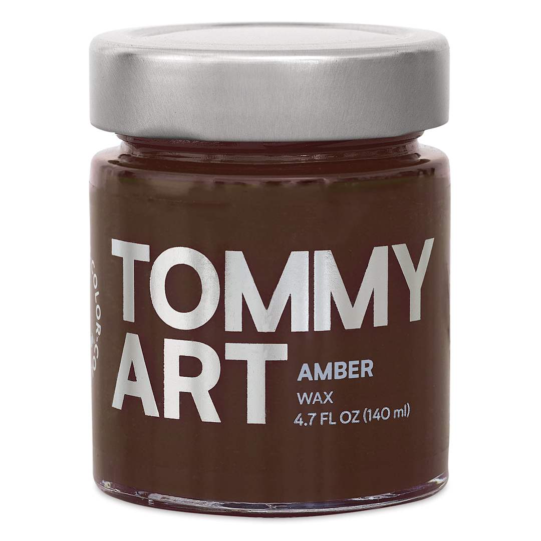 Open in modal - Tommy Art Wax - Front of 140 ml Jar of Amber Wax
