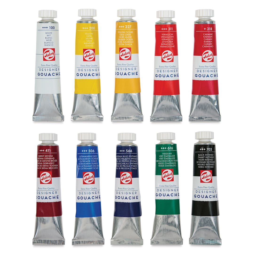Open in modal - Royal Talens Gouache - Basic Set of 10, 20 ml tubes