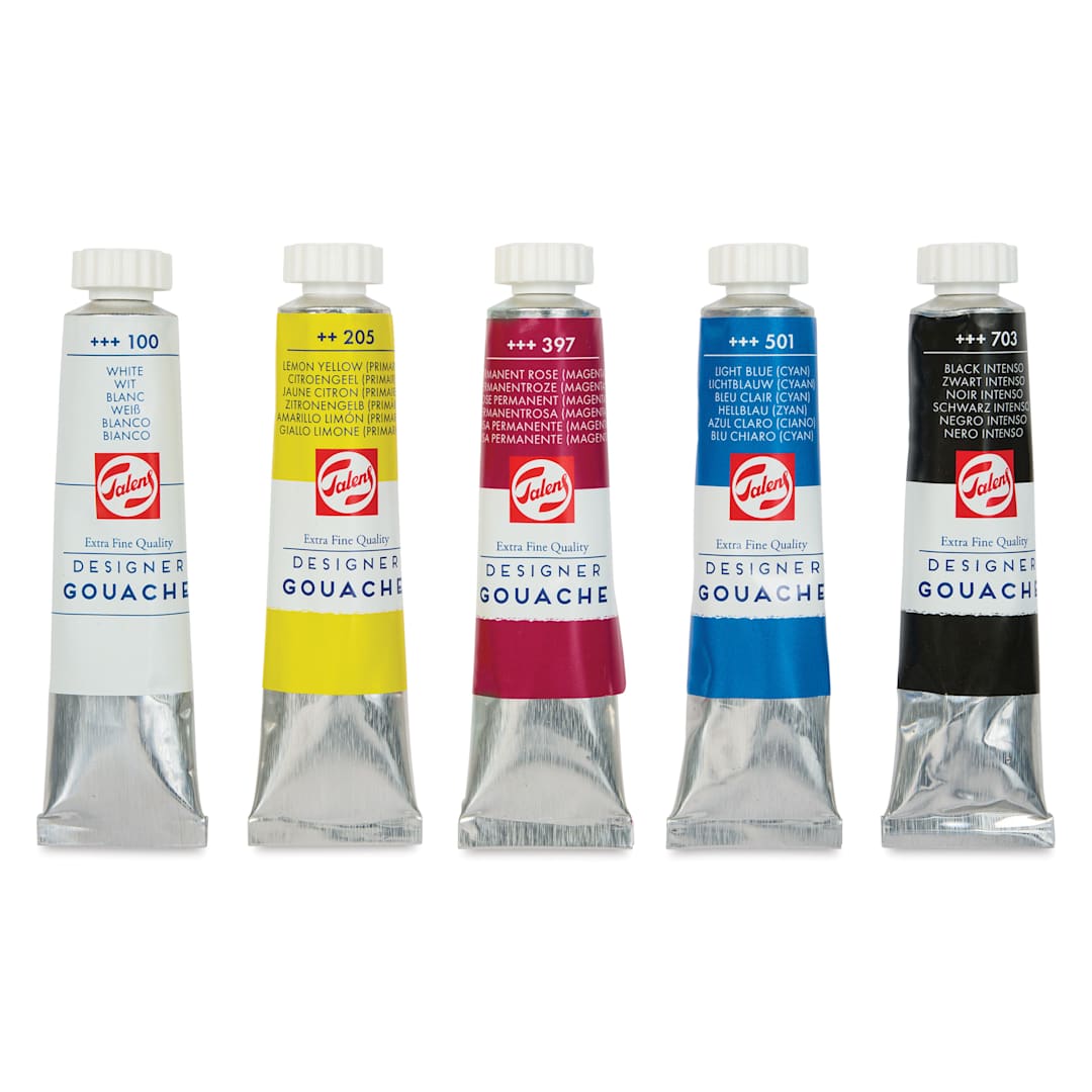 Open in modal - Royal Talens Gouache - Mixing Set of 5, 20 ml tubes