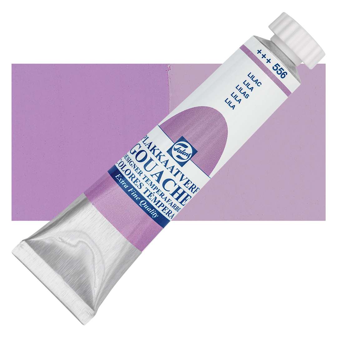 Open in modal - Royal Talens Gouache - Lilac, 20 ml tube and swatch