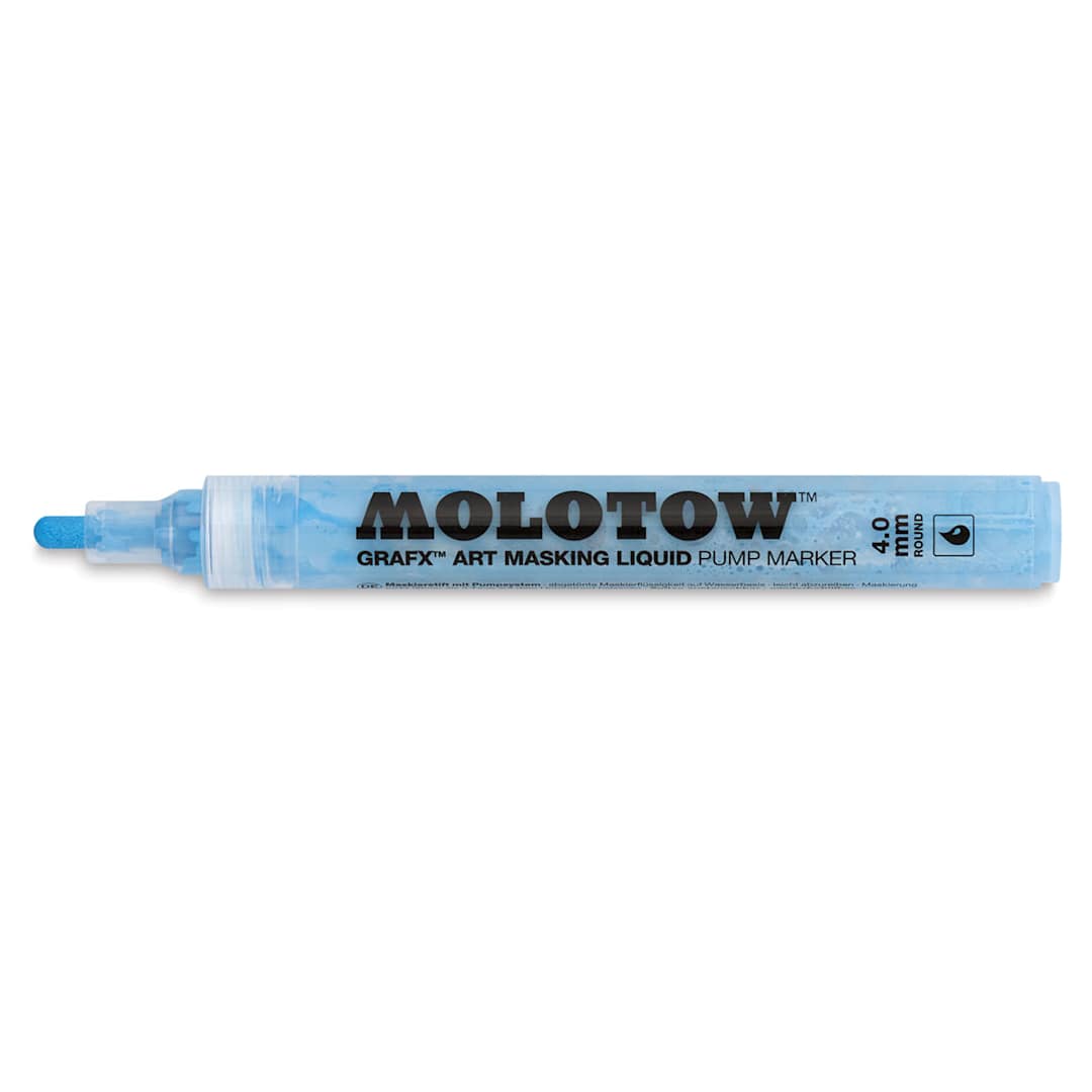 Open in modal - Molotow Grafx Art Masking Liquid Pump Markers - 4mm Tip Marker shown open