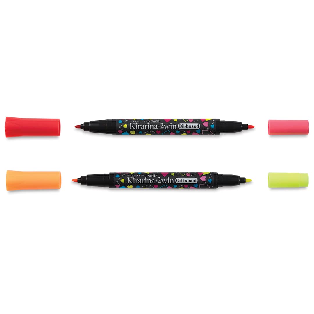 Open in modal - Kirarina 2Win Oil-based Marker Pens