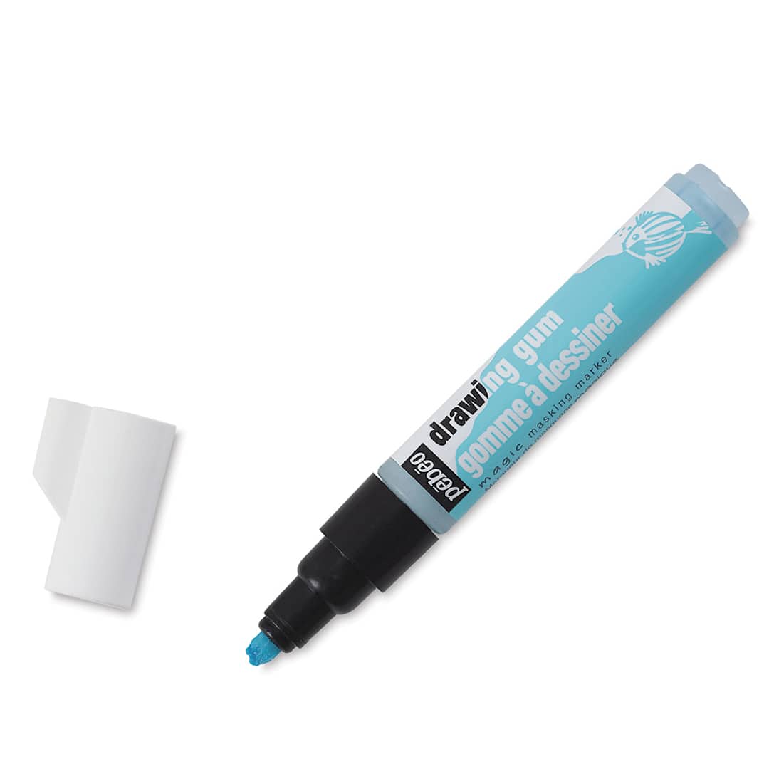 Open in modal - Pebeo Drawing Gum Marker for Kids - Angled marker with cap removed