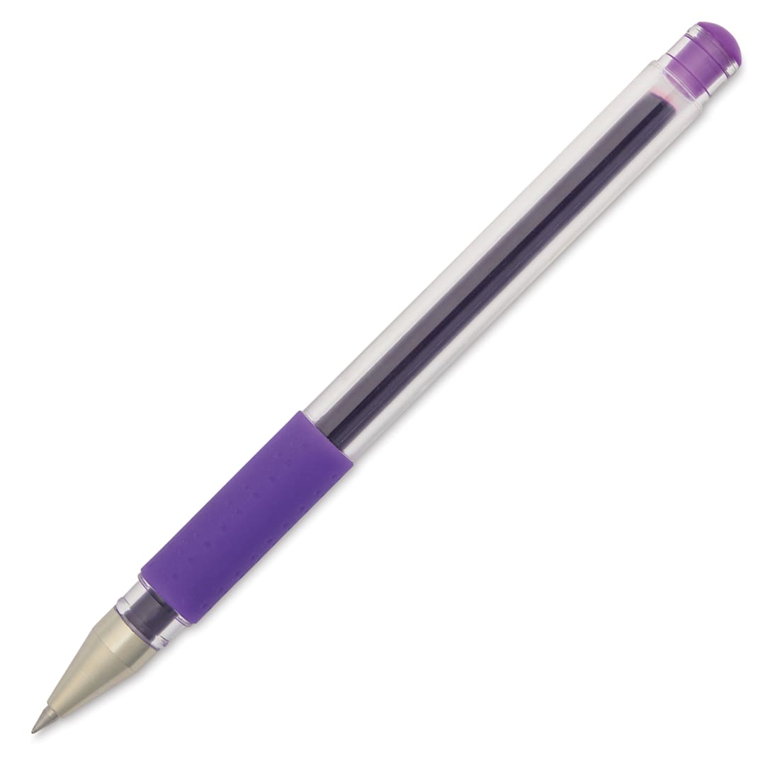 Open in modal - Uni-Ball Signo DX Gel Pen - Violet, cap off