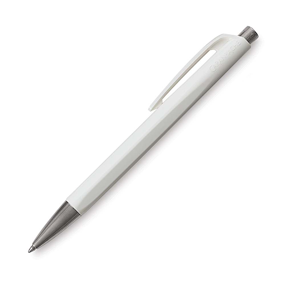 Open in modal - Caran d'Ache Infinite Ball Point Pen - White, Blue Ink