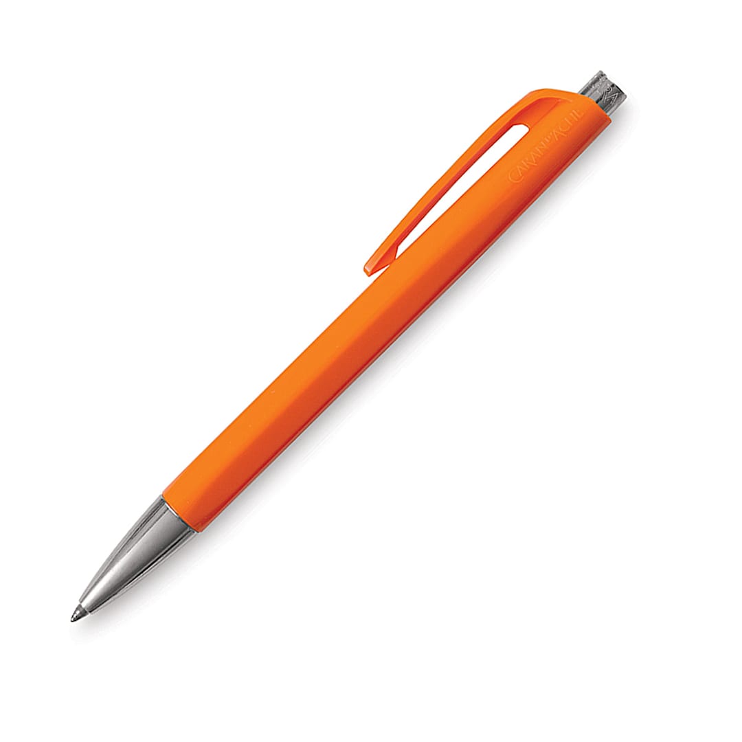 Open in modal - Caran d'Ache Infinite Ball Point Pen - Orange, Blue Ink