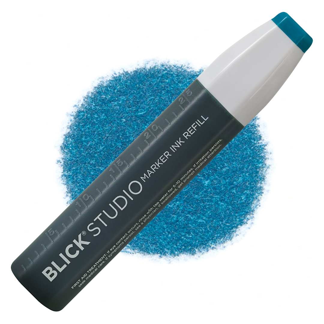 Open in modal - Blick Studio Marker Refill - Teal Green, 017, swatch and refill