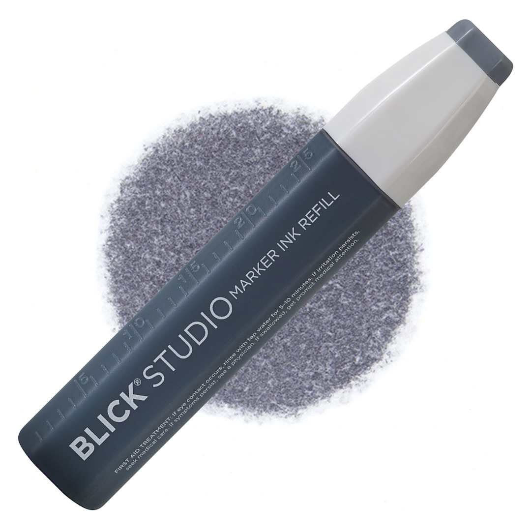 Open in modal - Blick Studio Marker Refill - Basic Gray 4, 022, swatch and refill