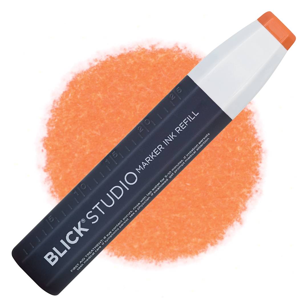 Open in modal - Blick Studio Marker Refill - Orange, 016, swatch and refill