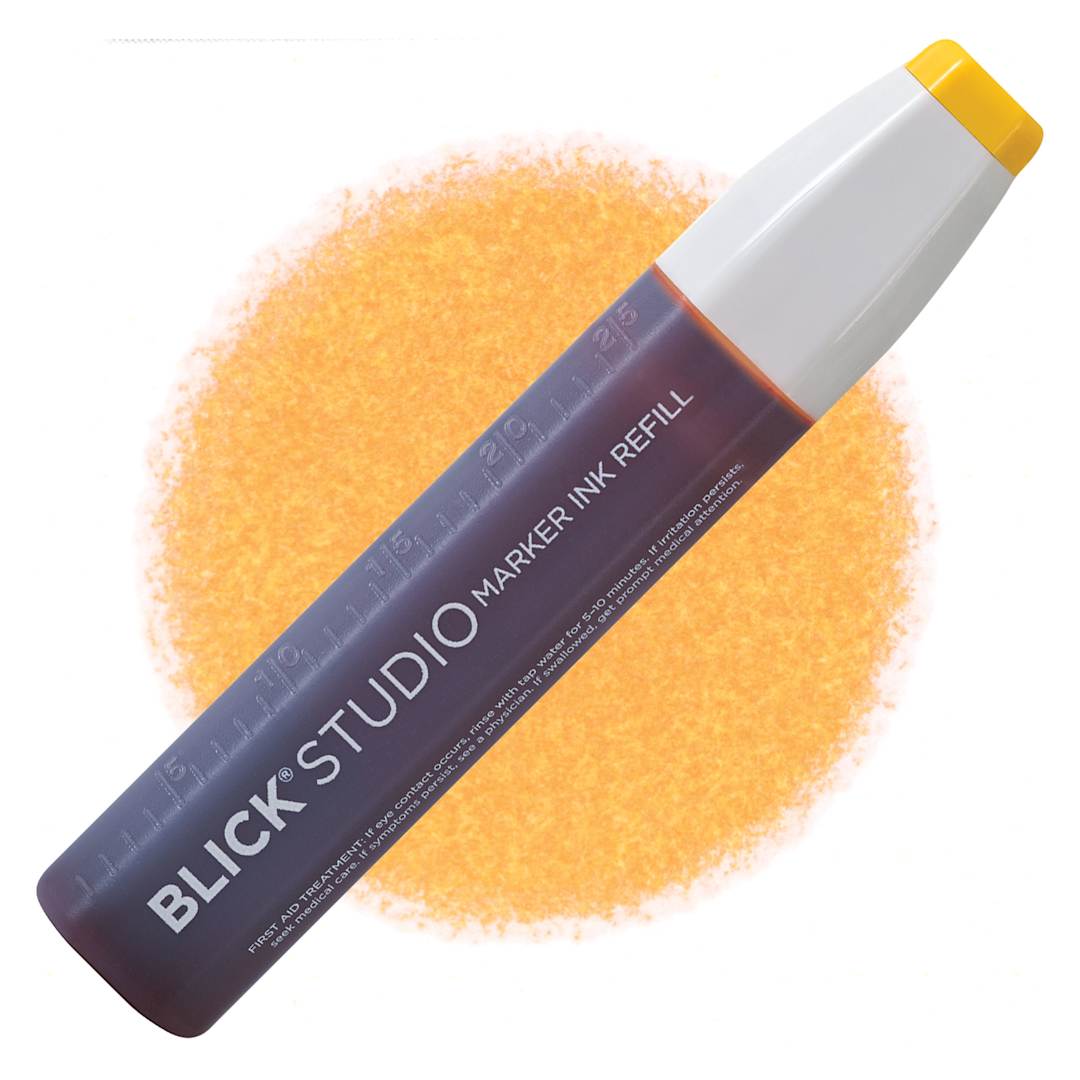 Open in modal - Blick Studio Marker Refill - Saffron, 068, swatch and refill