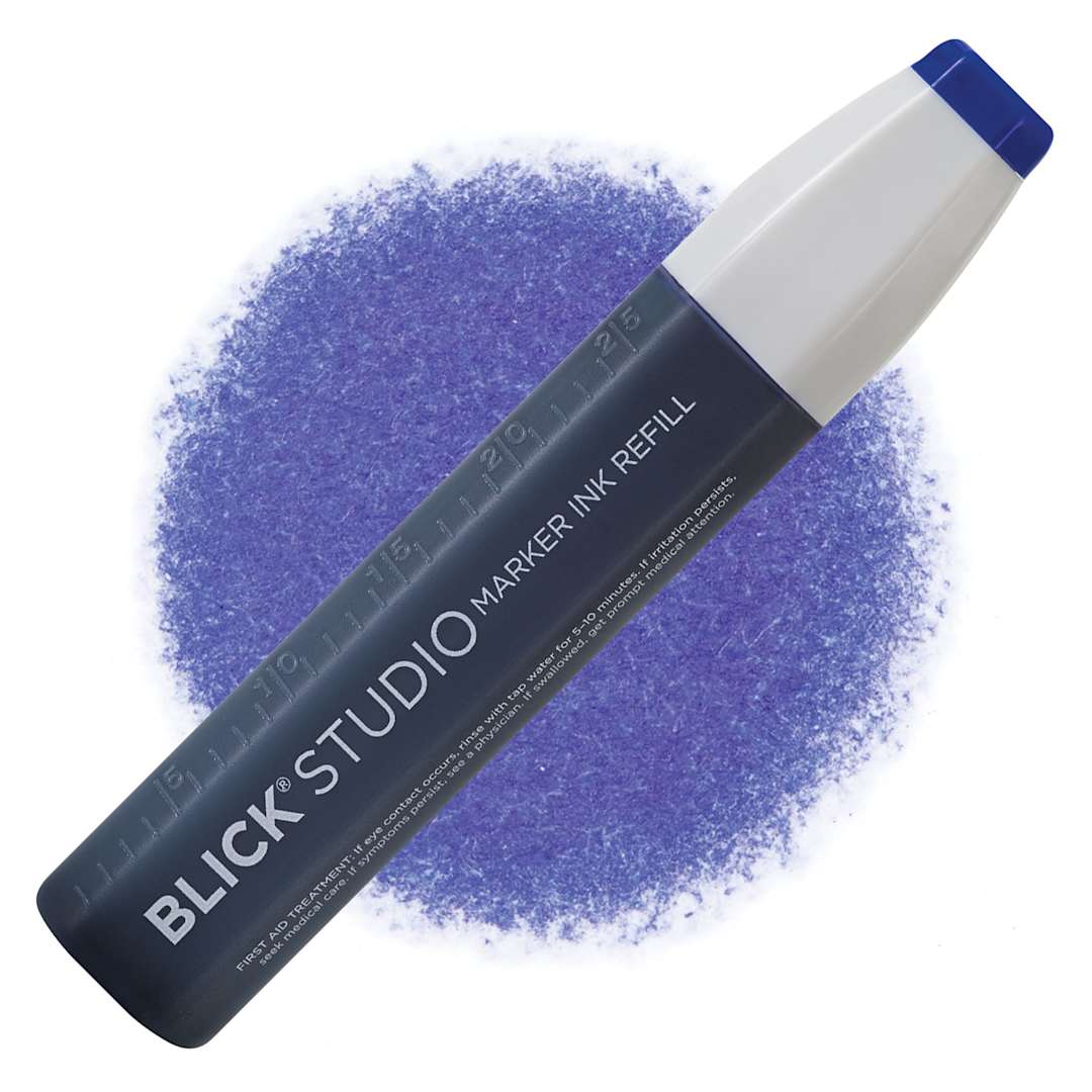 Open in modal - Blick Studio Marker Refill - Ultramarine, 038, swatch and refill