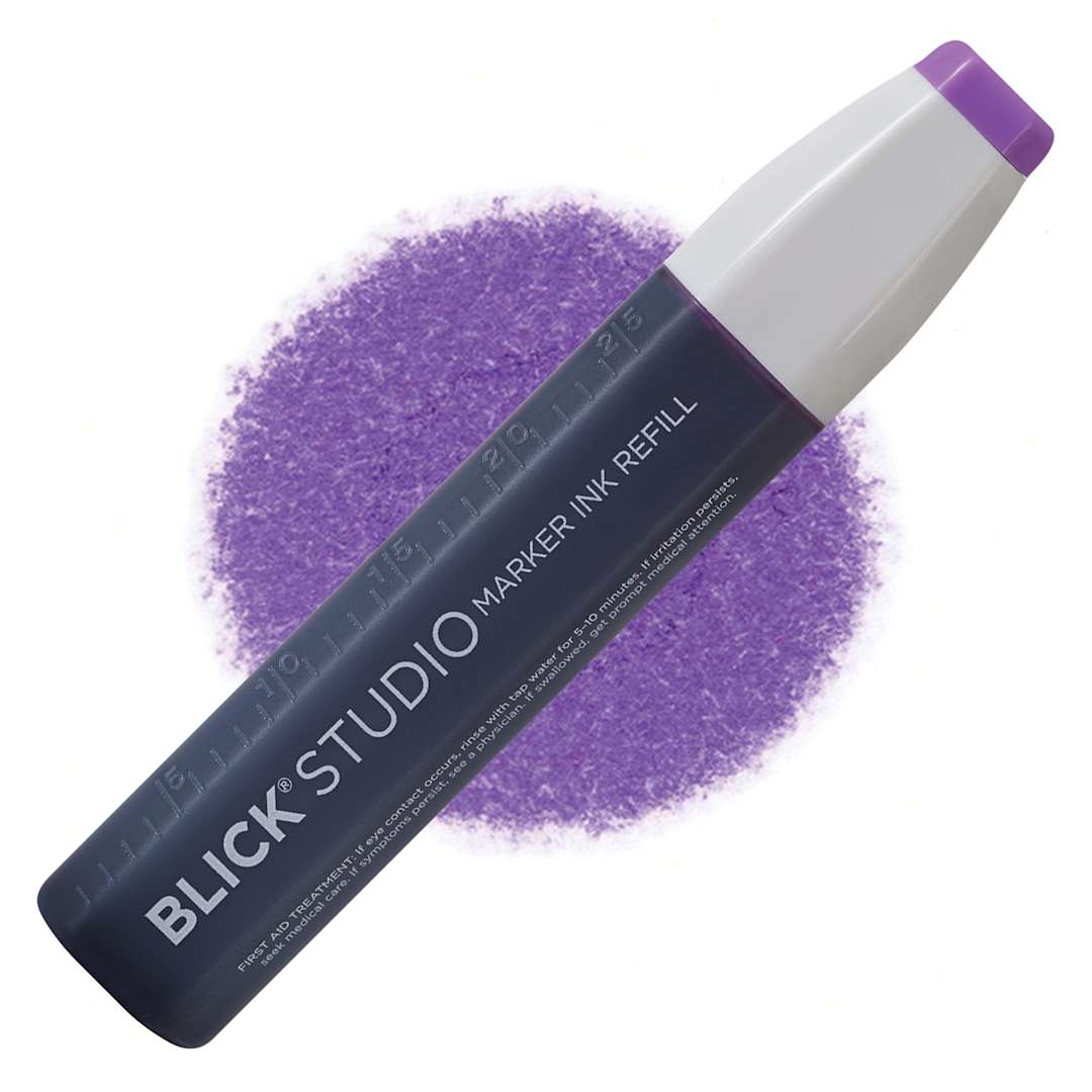 Open in modal - Blick Studio Marker Refill - Purple, 010, swatch and refill