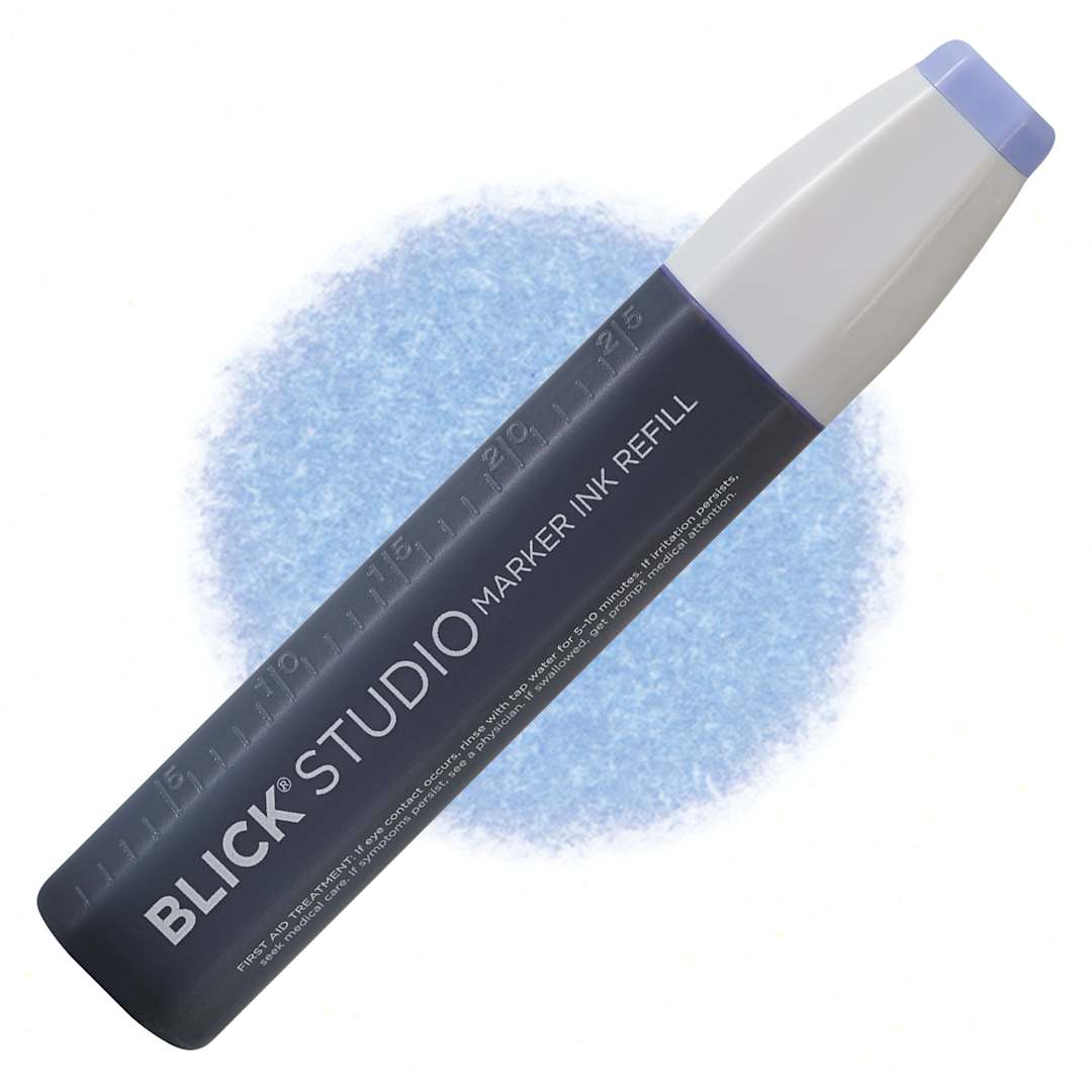 Open in modal - Blick Studio Marker Refill - Periwinkle, 018, swatch and refill