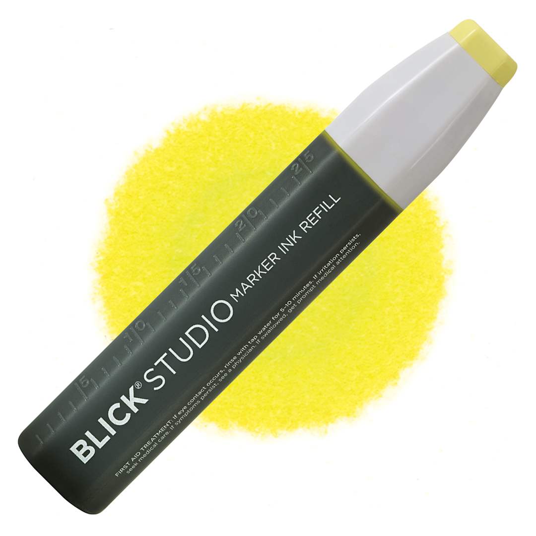 Open in modal - Blick Studio Marker Refill - Lime, 032, swatch and refill