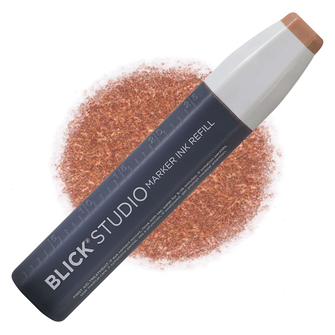 Open in modal - Blick Studio Marker Refill - Walnut, 047, swatch and refill