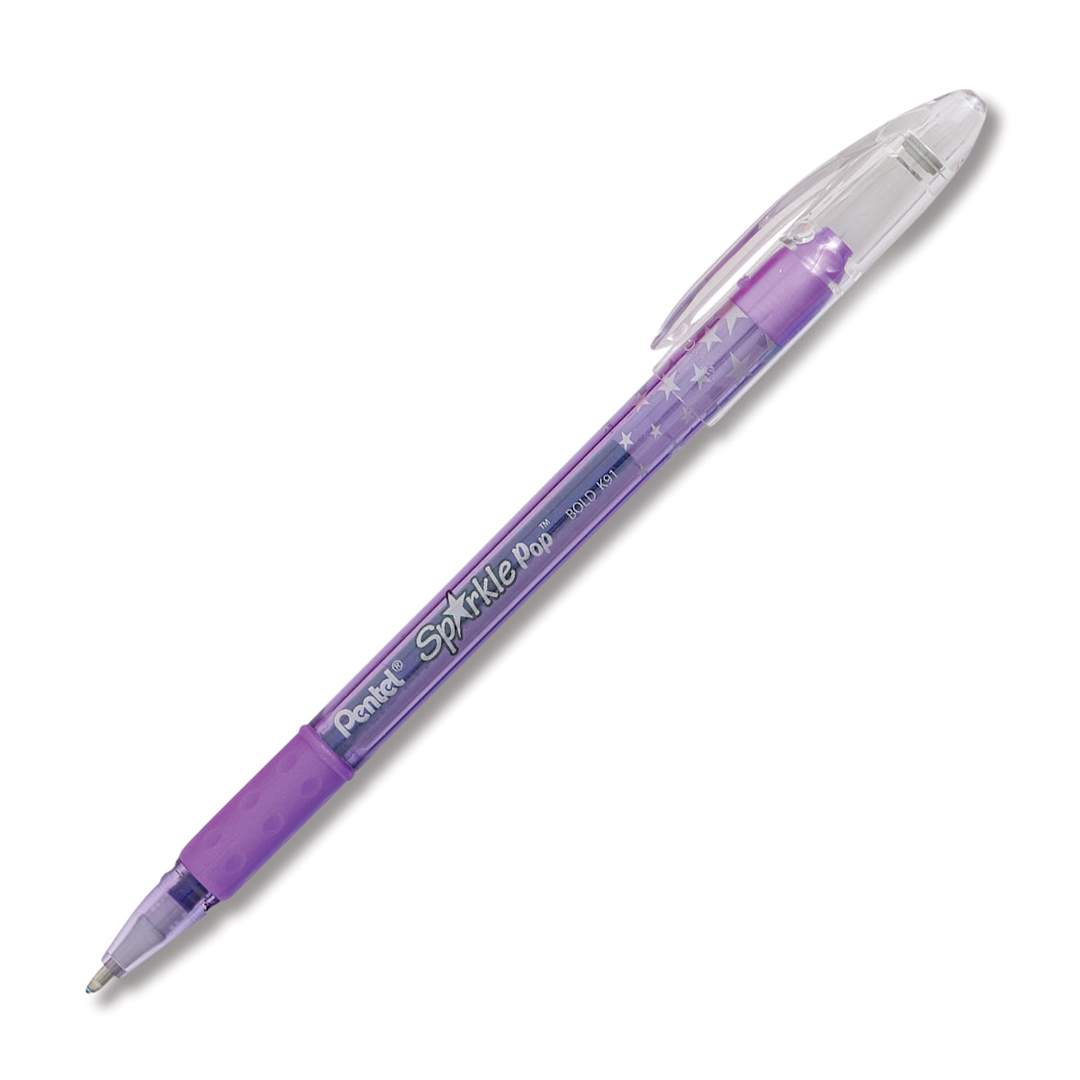 Open in modal - Pentel Sparkle Pop Pen - Violet/Blue
