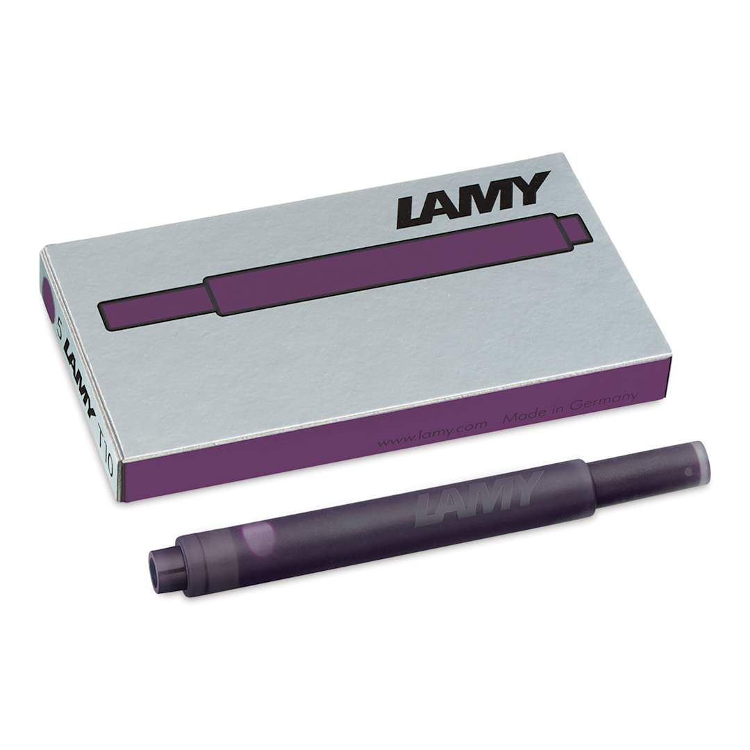 Open in modal - Lamy T10 Giant Ink Cartridges - Violet Blackberry, single cartridge outside of the pack