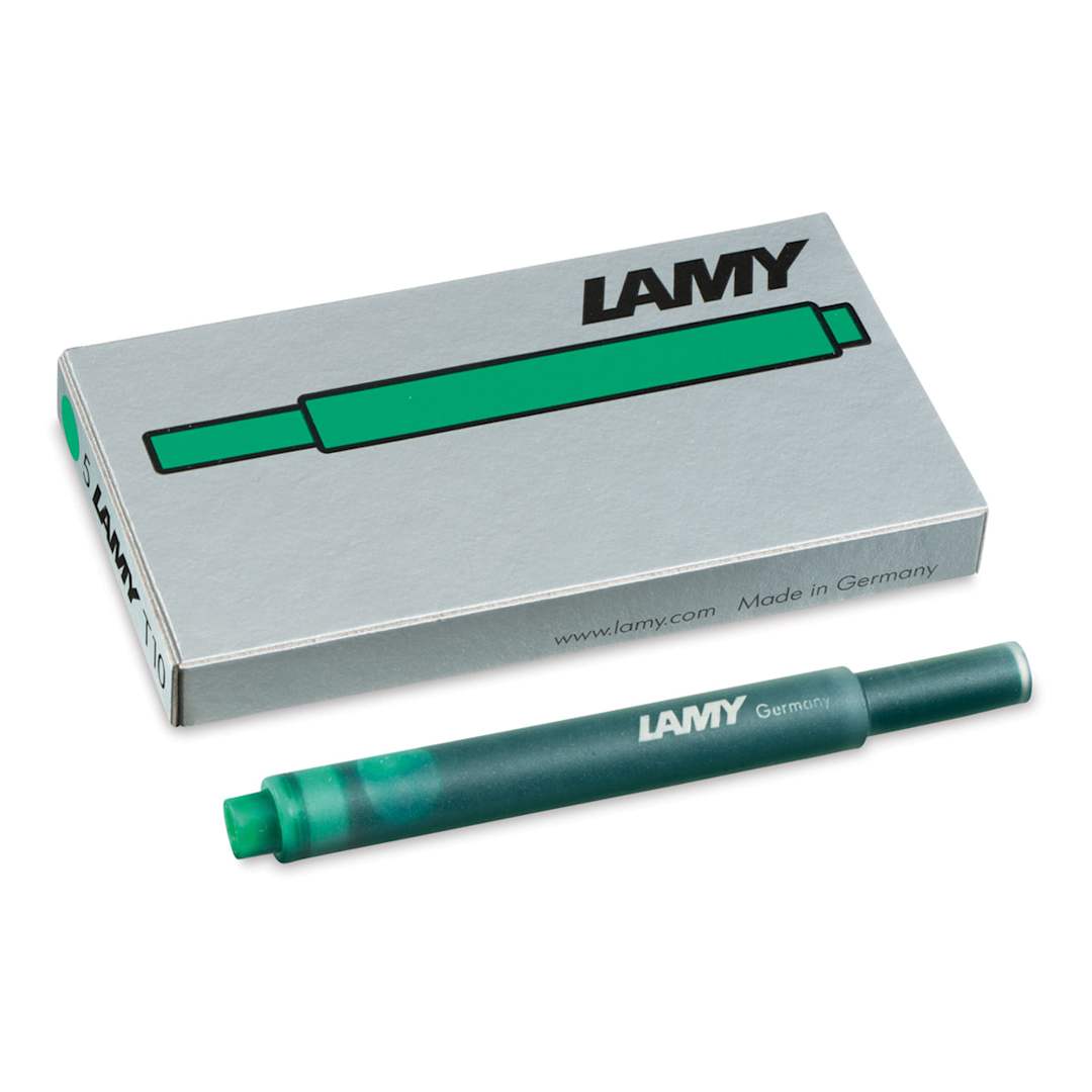Open in modal - Lamy T10 Giant Ink Cartridges - Green, Pkg of 5