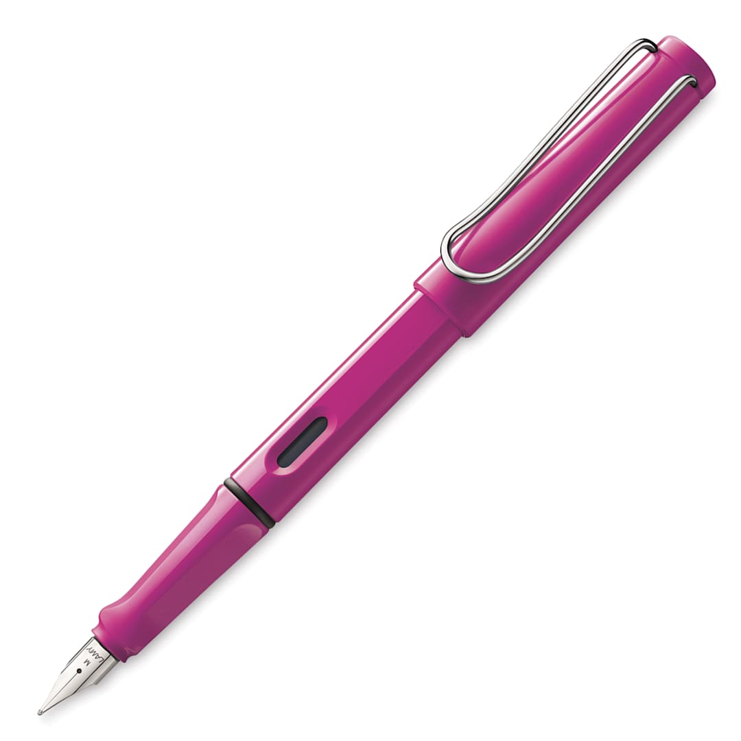 Open in modal - Lamy Safari Fountain Pen - Pink, Broad Nib