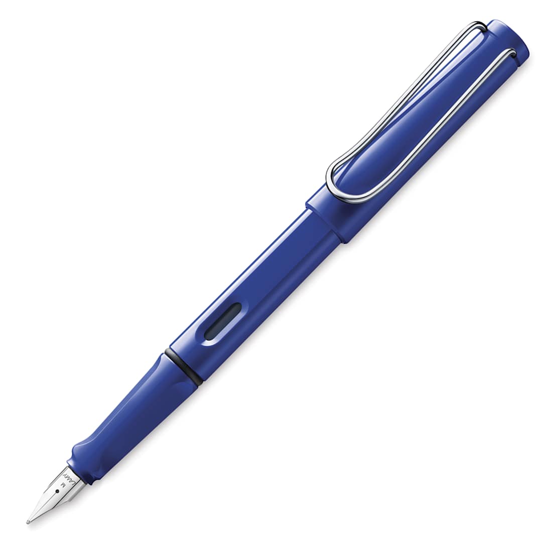 Open in modal - Lamy Safari Fountain Pen - Blue, Broad Nib