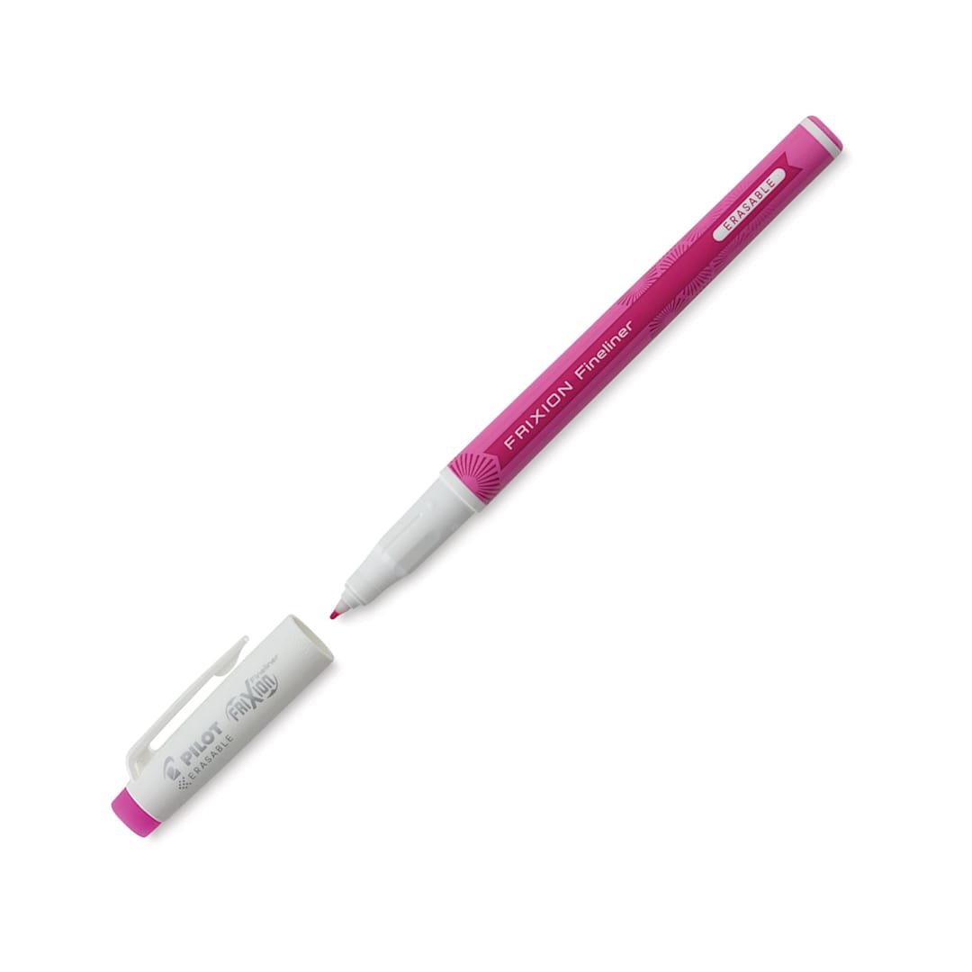 Open in modal - Pilot FriXion Fineliner Erasable Marker Pen - Pink
