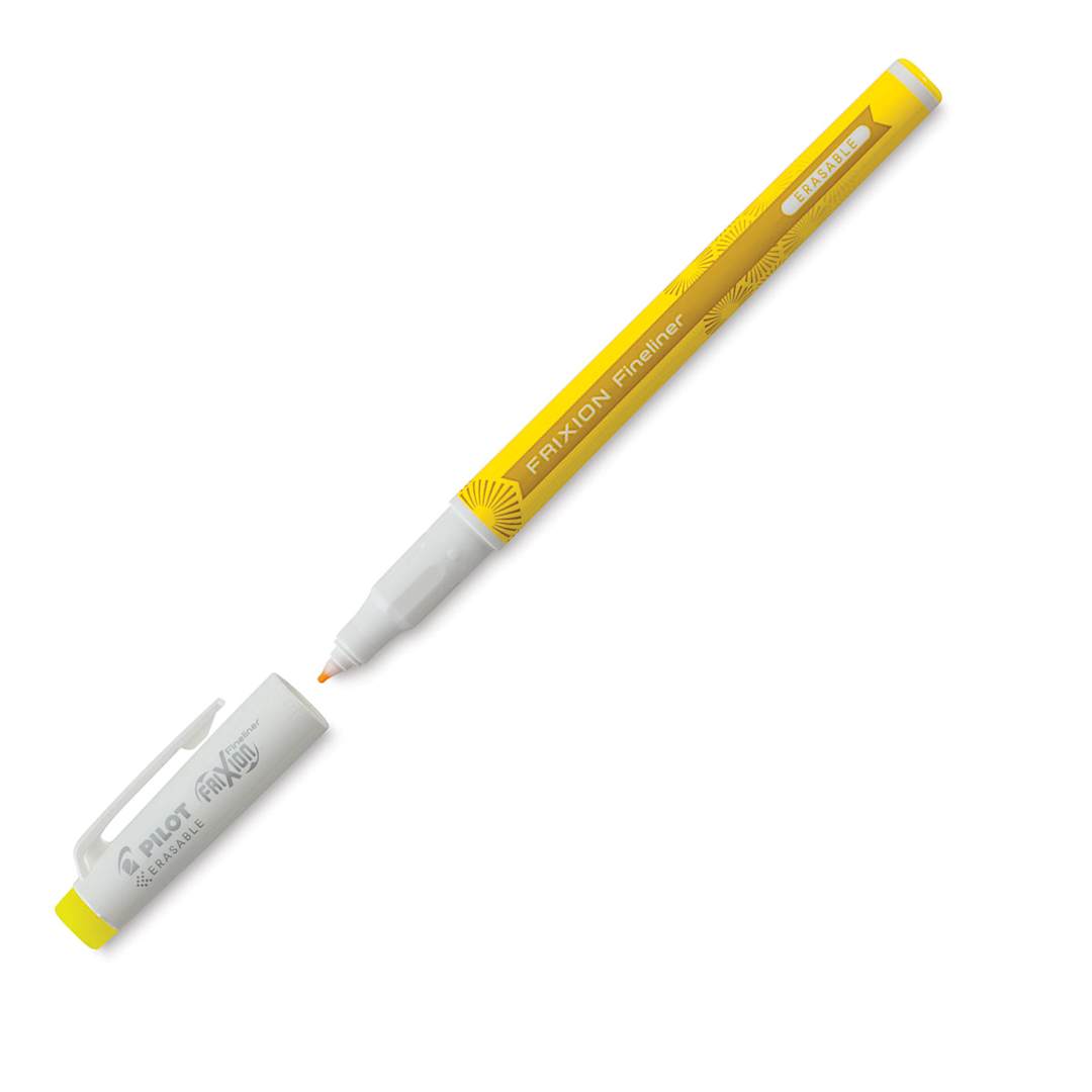 Open in modal - Pilot FriXion Fineliner Erasable Marker Pen - Yellow