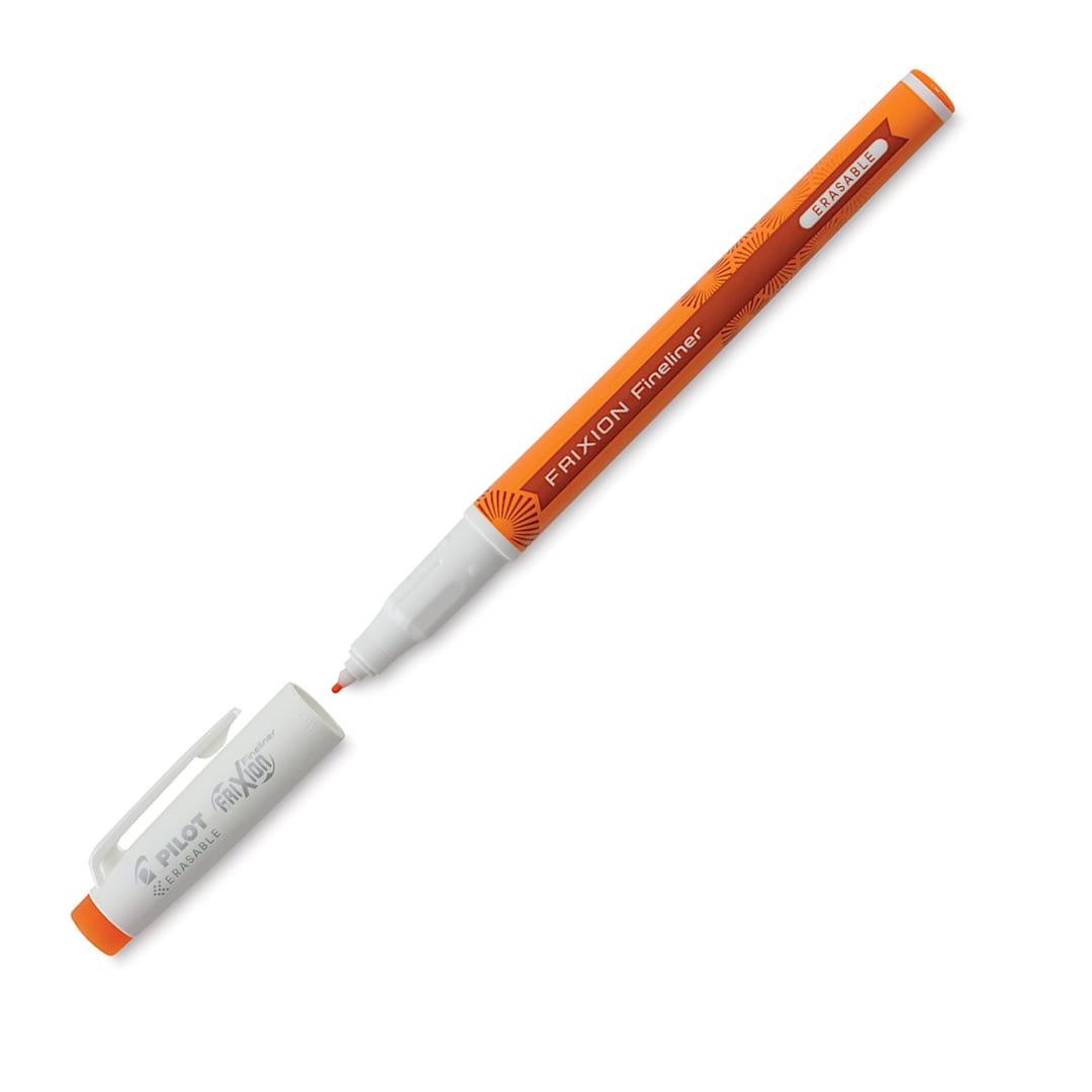 Open in modal - Pilot FriXion Fineliner Erasable Marker Pen - Orange