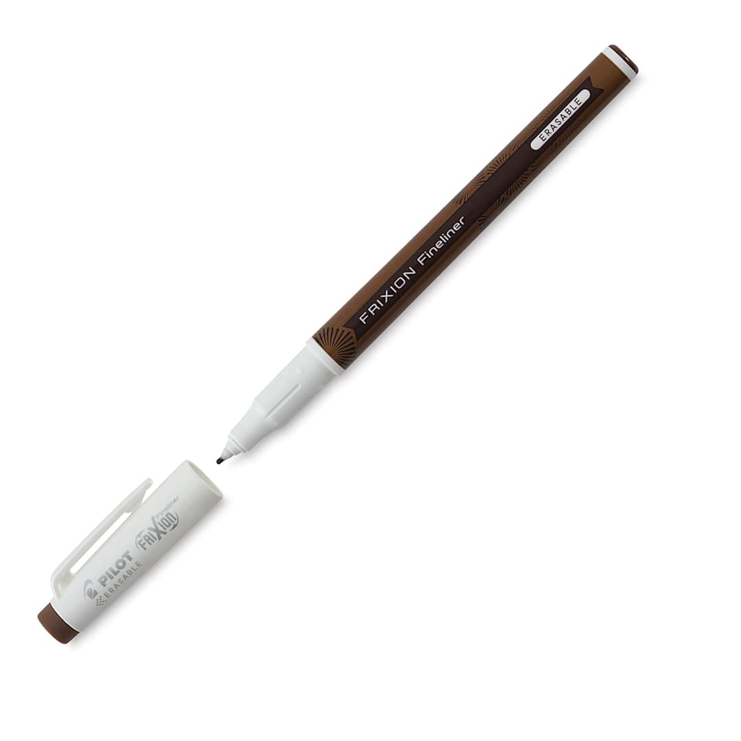 Open in modal - Pilot FriXion Fineliner Erasable Marker Pen - Brown