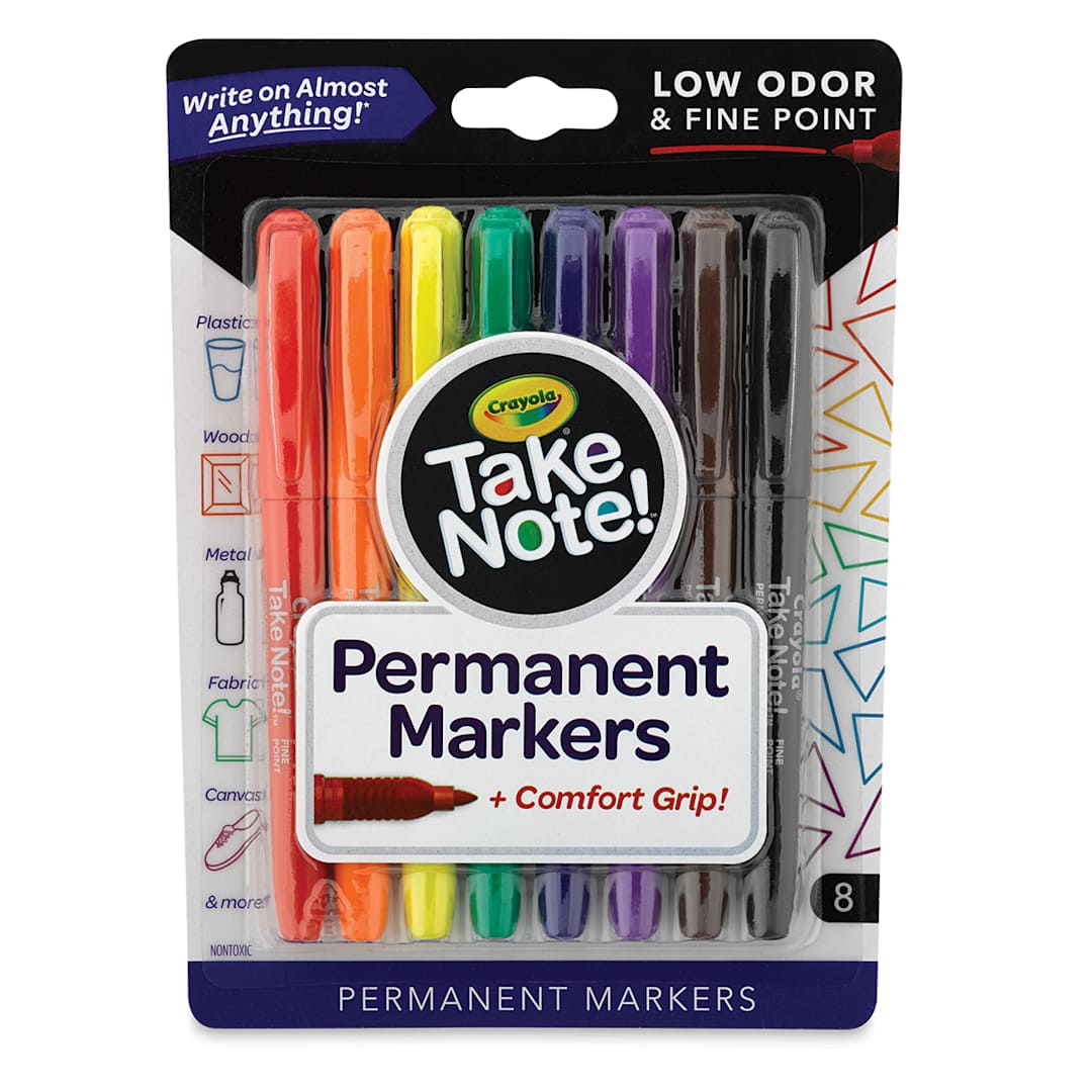 Open in modal - Crayola Take Note Permanent Markers