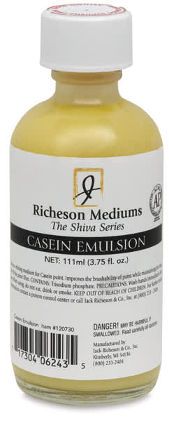 Open in modal - Richeson Casein Emulsion - front view of 3.75 oz. bottle
