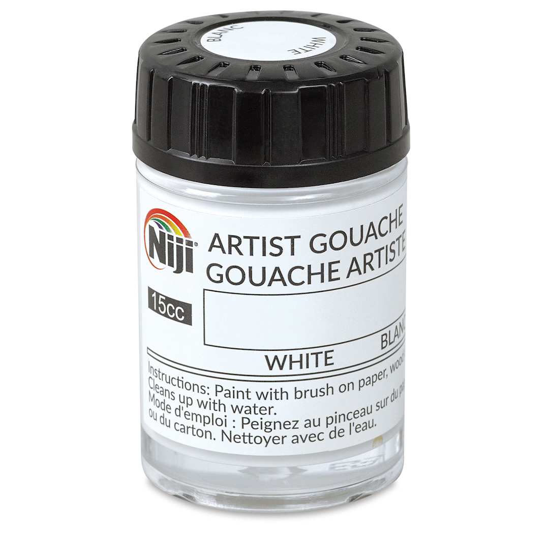 Open in modal - Niji Artist Gouache - White, 0.5 oz