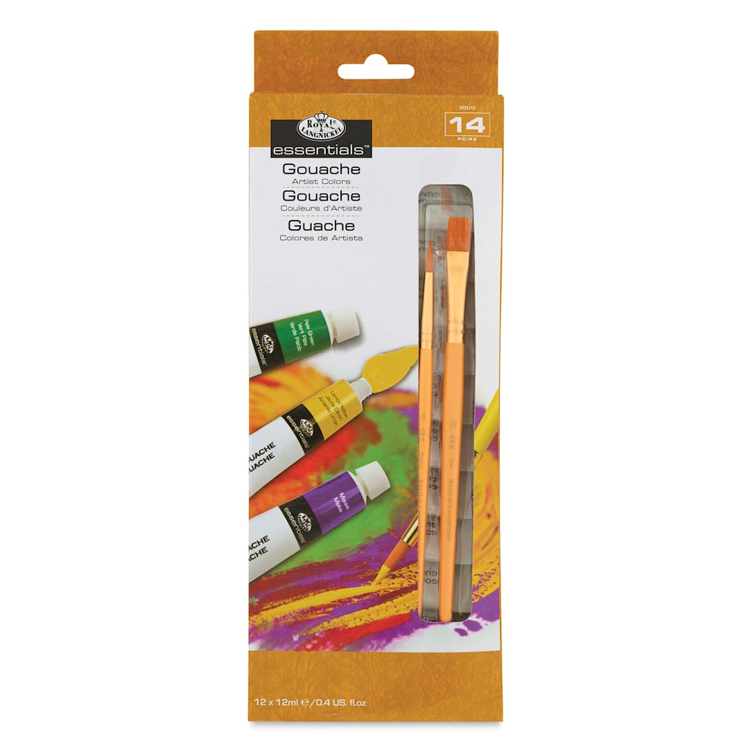 Open in modal - Royal & Langnickel Essentials Gouache Paint - Set of 14 front of package