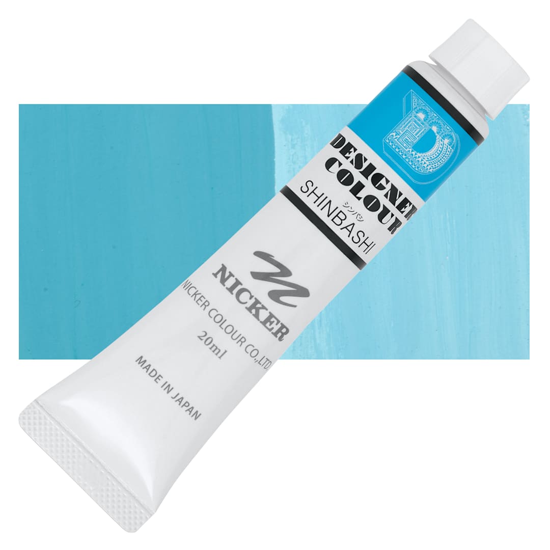 Open in modal - Nicker Designers Color Gouache - Shinbashi, 20 ml tube and swatch