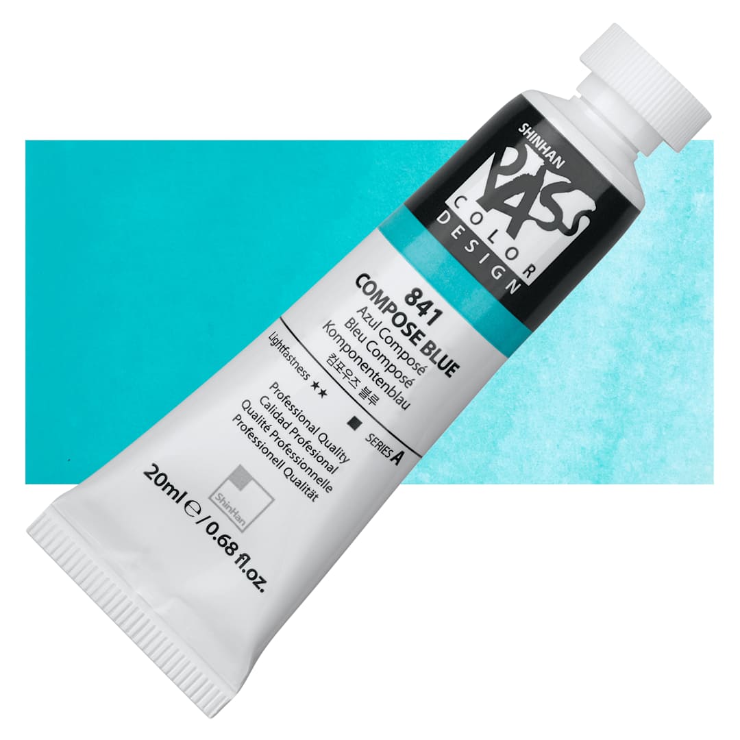 Open in modal - ShinHan Pass Colors Opaque Watercolor Tube - Compose Blue, 20 ml